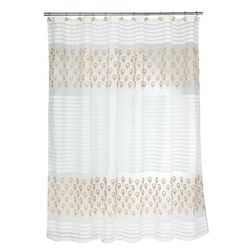 Seraphina Shower Curtain by POPULAR BATH in Beige Gold
