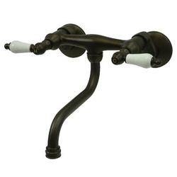 Kingston Brass KS516ORB Wall Mount Bathroom Faucet, Oil Rubbed Bronze - Kingston Brass KS516ORB