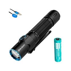 Olight Warrior 3S Rechargeable Tactical LED Flashlight White 2300 Lumens Black FL-OL-WARRIOR3S-BK