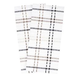 Royale 2Pk Check Kitchen Towel by RITZ in Latte