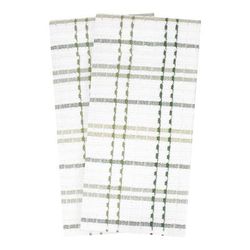 Royale 2Pk Check Kitchen Towel by RITZ in Cactus