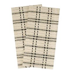 Royale 2Pk Check Kitchen Towel by RITZ in Black