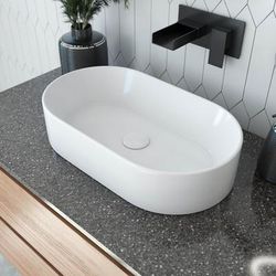 Randolph Morris Minimalist Collection Ceramic Oblong Vessel Bathroom Sink RMC-1436