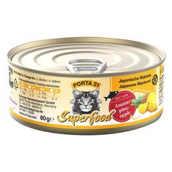 Porta 21 Superfood 24 x 80 g Alimento umido per gatti - Sgombro con Ananas