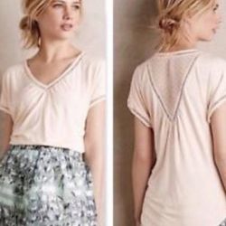 Anthropologie Tops | Anthropologie Meadow Rue White Top | Color: White | Size: S