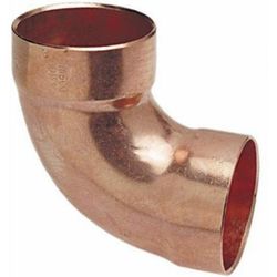 1 in. x 1 in. Copper 90 Elbow - Wrot - American Imaginations AI-35294