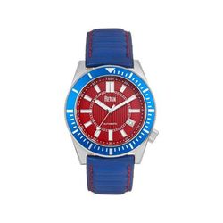 Reign Francis Leather-Band Watch w/Date Blue/Red One Size REIRN6306
