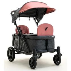 Pronto One (2 Seater) Stroller Wagon - Black Frame / Ginger Pink