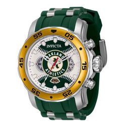 Invicta MLB Oakland Athletics Men's Watch - 48mm Steel Green (42848)