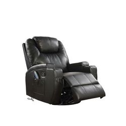 Rocker Recliner W/Swivel (Motion) by Acme in Black