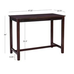 Claridge 36 inch Counter Height Pub Table, Brown - Linon CPT102BRN01U