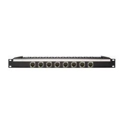 My Custom Shop 8-Port HDMI 2.0 Feed-Through Patch Bay with Rear Lacing Bar (1 RU) 8XHDMI-L