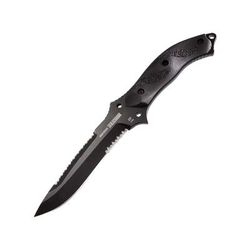 BlackHawk Nightedge Fixed Blade Knife 5.88in D2 Tool Steel Zytel w/ 3M Grip Tape Inserts Handle Black BH15NE10BK