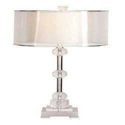 Silver Metal Glam Table Lamp by Quinn Living in Silver