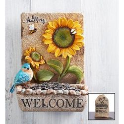 1-800-Flowers Home Decor Outdoor Garden Outdoor Garden Decor Delivery Welcome Birdfeeder​ W/ Seed