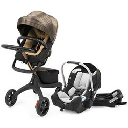 Stokke Xplory X Stroller + Stokke Pipa Travel System Bundle - Gold Edition / Black