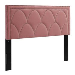 Greta Performance Velvet King/California King Headboard in Dusty/Rose