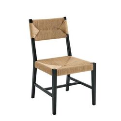 Bodie Wood Dining Chair in Black/Natural