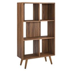 "Transmit 31" Wood Bookcase in Walnut"