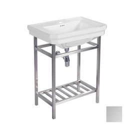 Randolph Morris Console Lavatory Sink with Square Sink - Single Hole Faucet Drilling RMM061-CON-1-CP