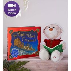 1-800-Flowers Seasonal Gift Delivery Night Before Christmas Storytime Bear W/ Book