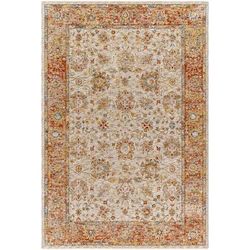 Duong 5'3" Round Traditional Tan/Mustard/Brick Red/Burgundy/Olive/Sage/Dark Blue/Light Sage/Tan/Mustard/Brick Red/Burgundy/Olive/Sage/Dark Blue Area Rug - Boutique Rugs
