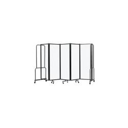 10'W x 6'H Frosted Acrylic Folding Mobile Room Divider