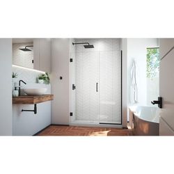 Dreamline DreamLine Unidoor Plus 45 - 45 1/2 inch W x 72 inch H Frameless Hinged Shower Door in Matte Black SHDR-244507210-09