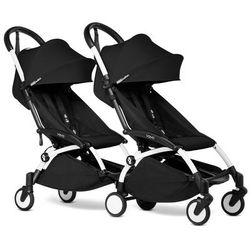 Babyzen YOYO Connect Double Stroller 6+ / 6+ Bundle - White / Black