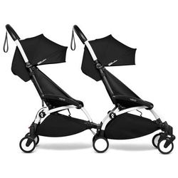 Babyzen YOYO Connect Double Stroller 6+ / 6+ Bundle - White / Black