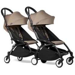 Babyzen YOYO Connect Double Stroller 6+ / 6+ Bundle - Black / Taupe