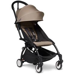 Babyzen YOYO2 Ultra Compact Complete 6+ Stroller with Bassinet & Rolling Bag Bundle - Black/Taupe