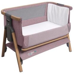 Tutti Bambini CoZee Air Bedside Crib - Oak / Light Pink