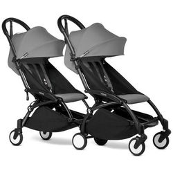 Babyzen YOYO Connect Double Stroller 6+ / 6+ Bundle - Black / Grey