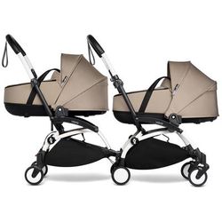 Babyzen YOYO Connect Double Stroller Bassinet / Bassinet Bundle - White / Taupe