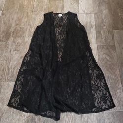 Lularoe Tops | Lularoe Small Black Lace Joy | Color: Black | Size: S