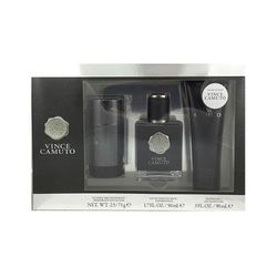 VINCE CAMUTO Mens 3 Pcs Gift Set(EDT 3.4 oz+2.5 oz DEODORANT+15 ml)Black Box Standard Eau De Toilette for Men