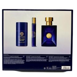 Dylan Blue 3 Piece Gift Set From Versace For Men Standard Eau De Toilette for Men