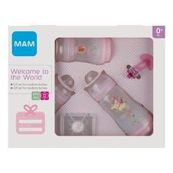 Mam Set Benvenuta Al Mondo Femmina 3 Biberon + 1 Clip Succhietto pz