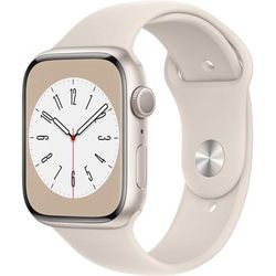 Apple Watch Series 8 GPS 45mm with starlight sport band (M/L)