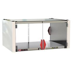 Metro HS2442-EKIT Super Erecta 42"W Countertop Enclosed Warming Shelf w/ Sliding Front Doors - 24" x 42" Stainless Steel Heated Shelf, 120v