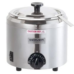 Server 82700 1 1/2 qt All Purpose Topping Warmer - 1 oz Increments, 120v, Silver