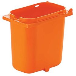 Server 83148 2 qt Fountain Jar w/ Notch for Ladle, Polypropylene, Orange