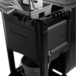 Rubbermaid 1861443 Locking Cabinet Door Kit for Executive Janitor Cleaning Cart, Black