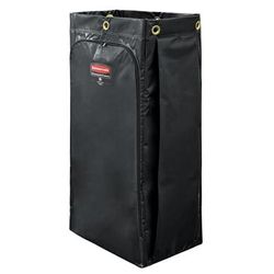 Rubbermaid 1966886 34 gal Vinyl Bag for Janitor Cleaning Cart, Black