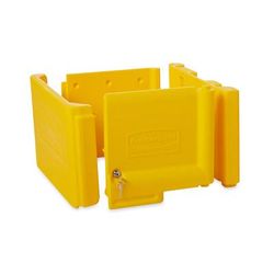 Rubbermaid FG618100YEL Locking Cabinet for Janitor Cart 6173 & 6173 02, Yellow