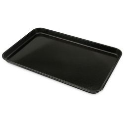 Carlisle 1218FMT309 Rectangular Market Tray - 17 3/4" x 11 7/16", Ebony, Black