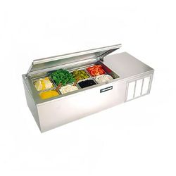 Delfield CTP8160-NBP 60" Countertop Sandwich/Salad Prep Table, 115v, (6) 1/3 Size Pan Capacity, Stainless Steel