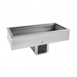 Delfield N8169BP 69" Drop-In Refrigerator w/ 5 Pan Capacity - Cold Wall Cooled, 115v, Stainless Steel