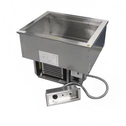 Delfield N8681P Drop-In Hot/Cold Food Well w/ 6 Full Size Pan Capacity, 120-240v/1ph, 6-Pan, Stainless Steel